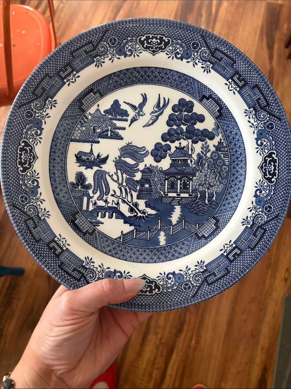 Churchill England Blue Willow Dinner Plate 10” Diameter